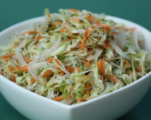 Салат з капусти з морквою