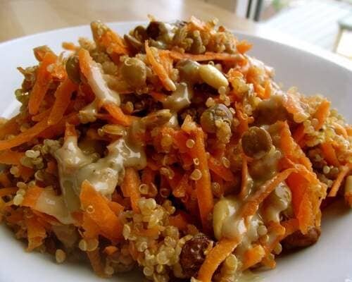 Салат з сочевиці з морквою
